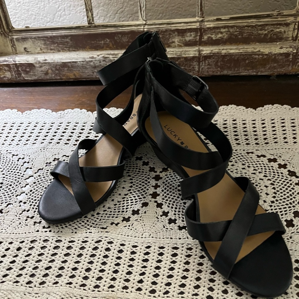 Lucky Brand Sandals Black Size 7 Medium - Picture 3 of 9